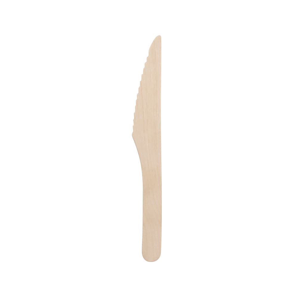 Einweg Holzbesteck- Löffel, Messer O. Gabel - 16cm - Mengenrabatt